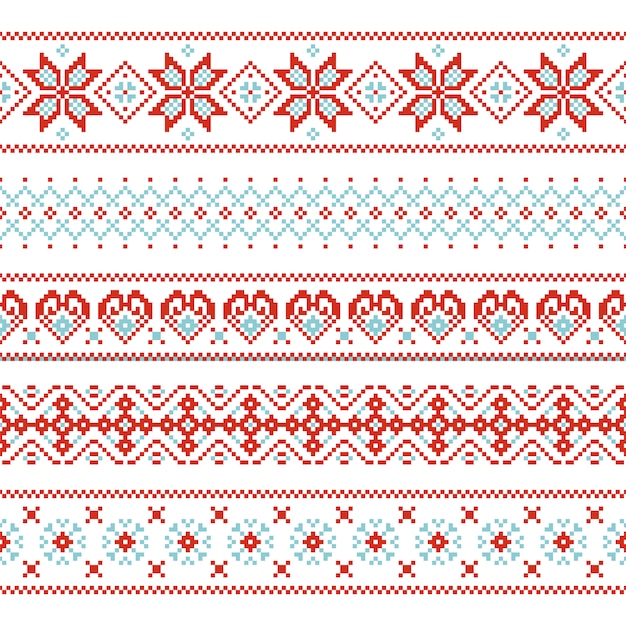 Christmas seamless  pattern Endless texture for wallpaper Retro style.