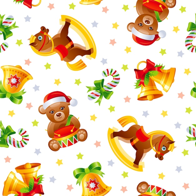 Christmas seamless pattern illustration