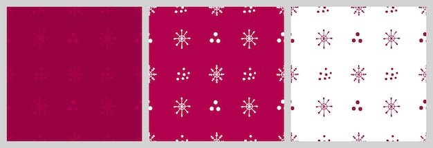 Christmas seamless pattern with isolated drawn elements