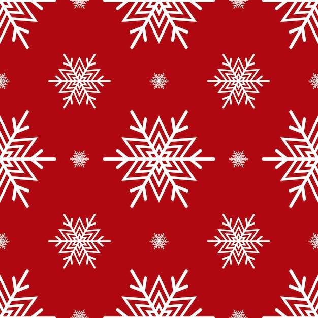 Christmas seamless pattern with snowflakes. New Year background.