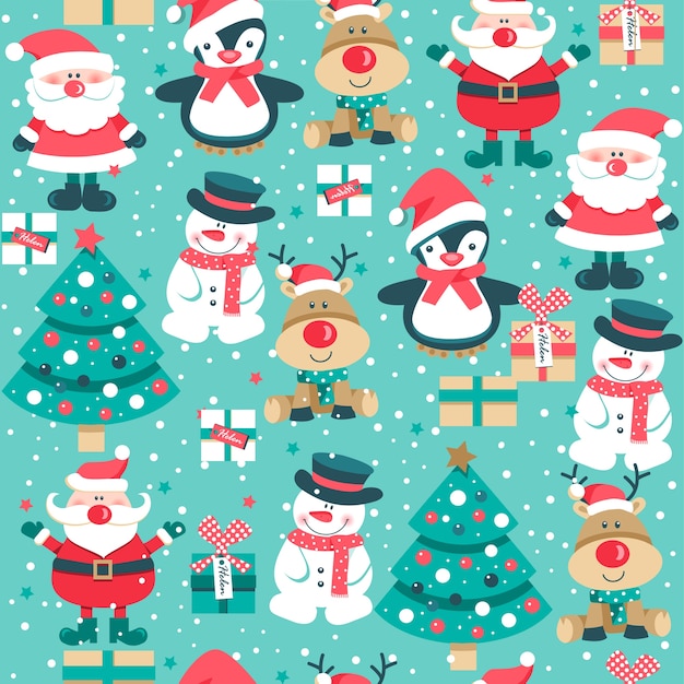 Christmas seamless pattern