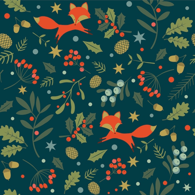 Christmas seamless pattern.