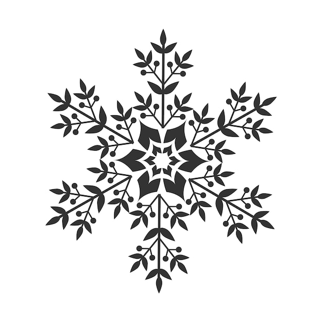 Christmas snowflake clipart