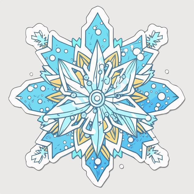 Christmas snowflake sticker xmas cute snowflake stickers Multicolor