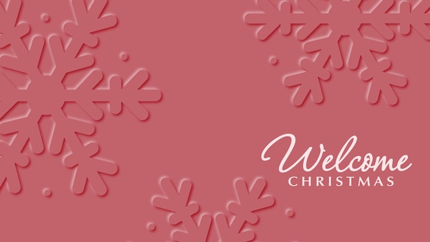 Christmas snowflakes background Merry Christmas and Happy New Year banner