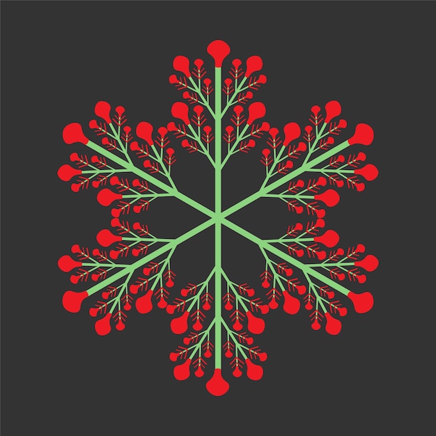 Christmas snowflakes clipart