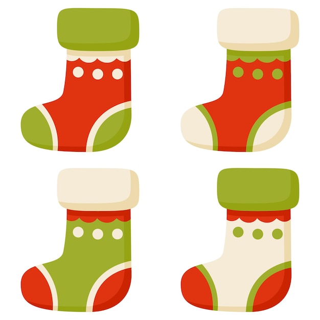 Christmas Sock isolated on white background