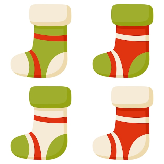 Christmas Sock isolated on white background