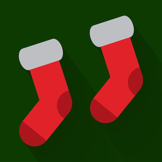 Christmas socks vector