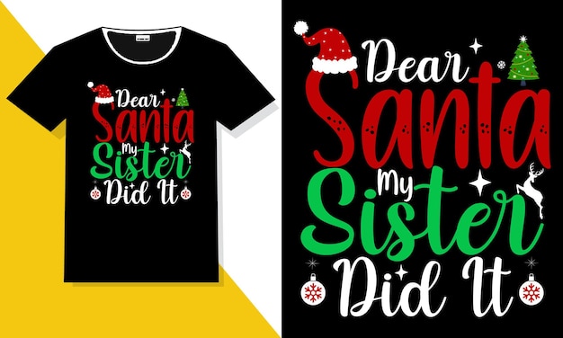 Christmas t shirt design or Christmas typography t shirt