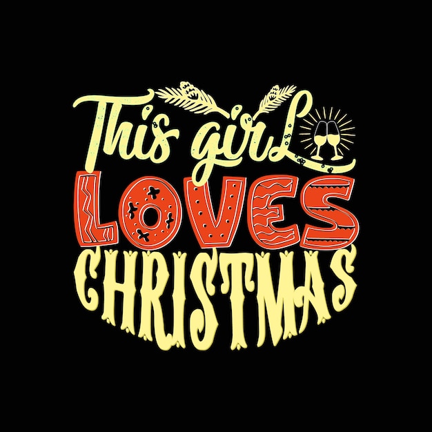 Christmas t-shirt design, Merry Christmas typography, Vector illustration.