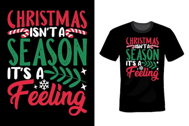 Christmas T shirt design, typography, vintage