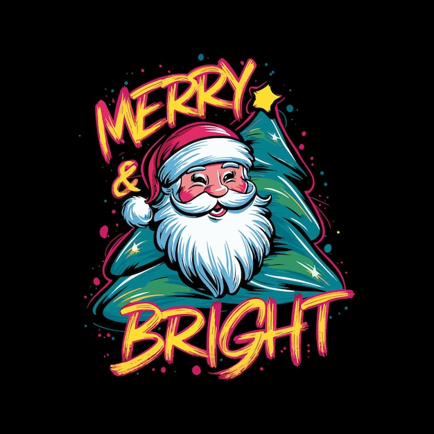 Vector christmas t shirt design