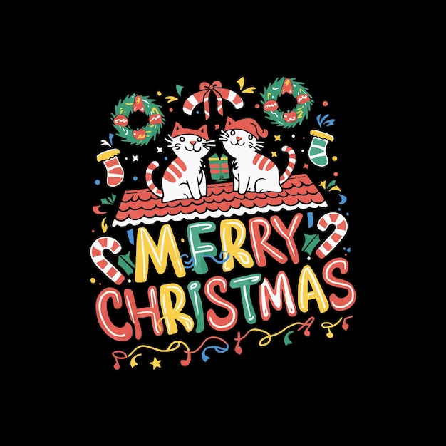 Vector christmas t shirt design