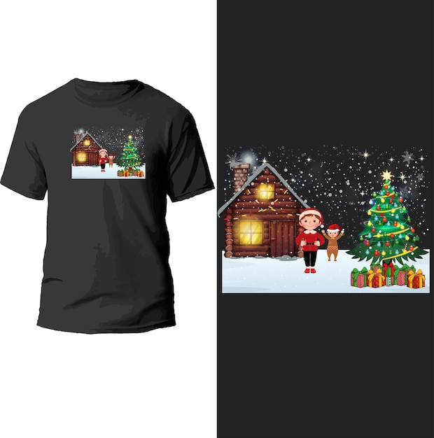 christmas t shirt design.