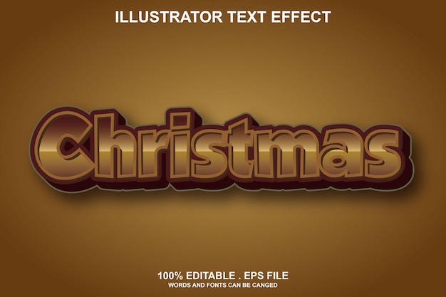 Christmas  text effect editable