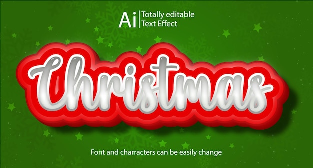 christmas text effect