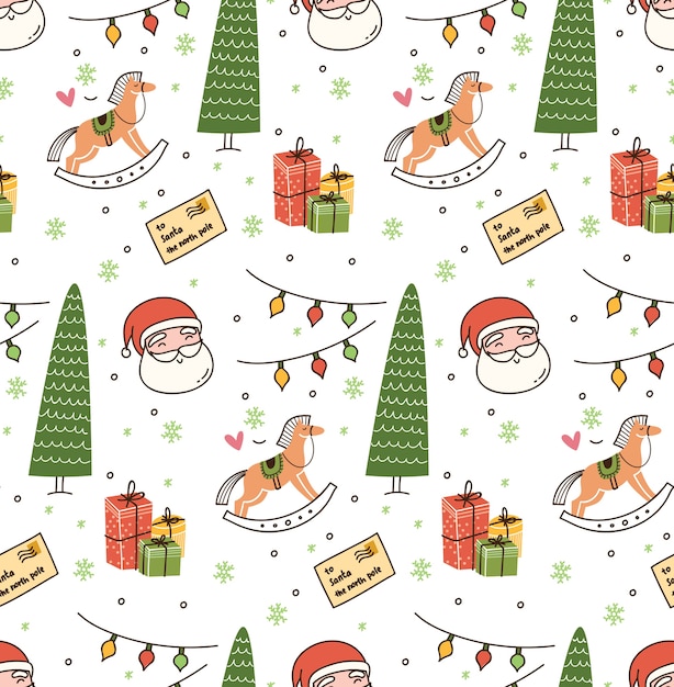 Christmas theme seamless background