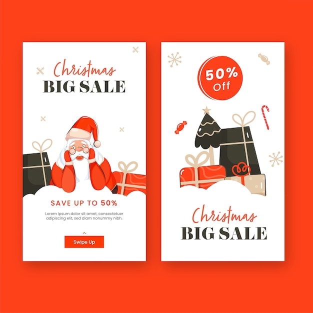 Christmas themed sale banner