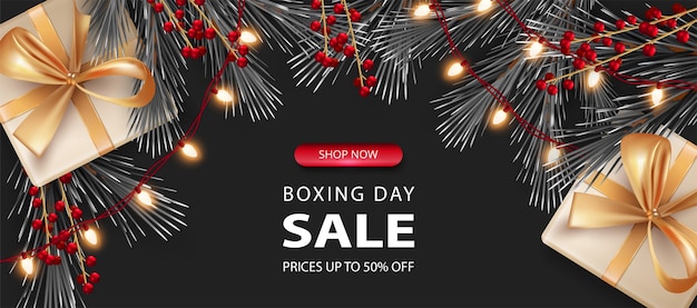 Christmas themed sale banner