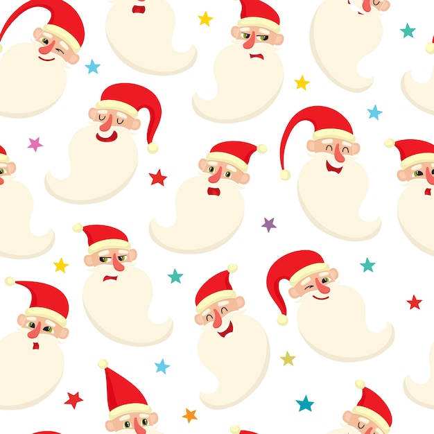 Christmas themed seamless pattern