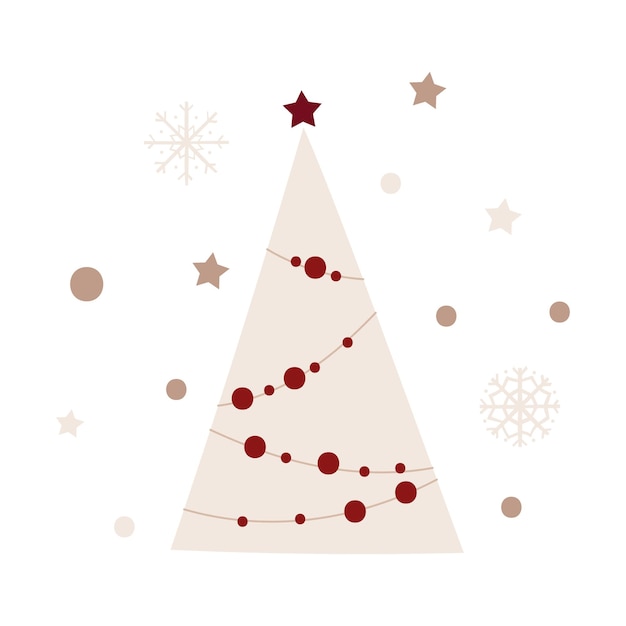 Christmas tree design. Vector illustration.