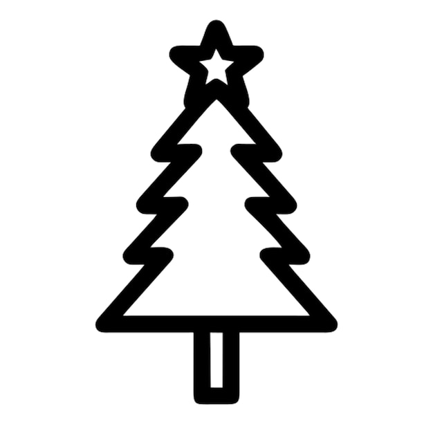 christmas tree icon pictogram