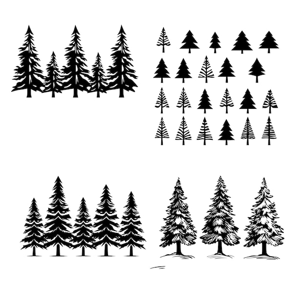 Christmas Tree Vector 1