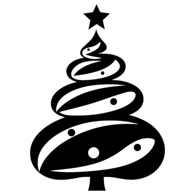 Christmas tree vector illustration