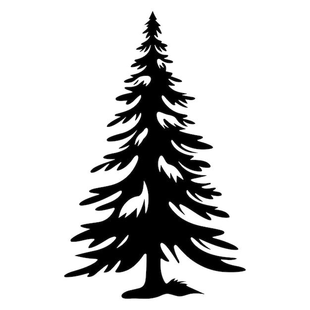 Christmas tree vector illustration