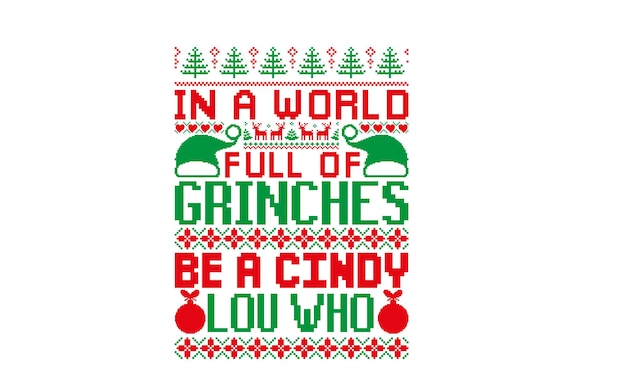 Christmas Tshirt design Sweater typography apparel Vintages designs