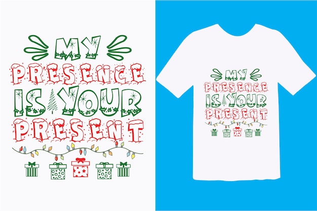 Vector christmas tshirt design