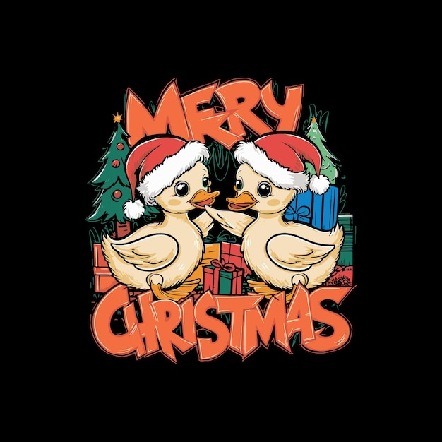 Vector christmas tshirt design