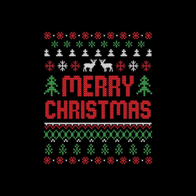 Vector christmas tshirt design