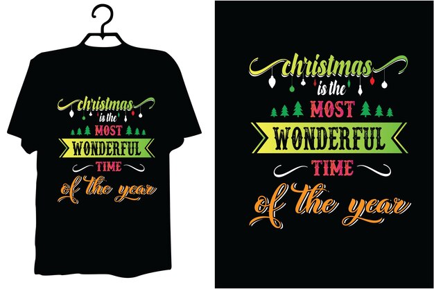 Vector christmas tshirt typography vector design