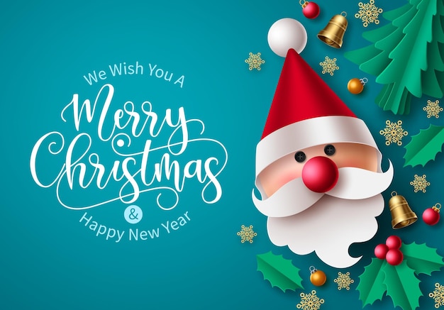 Christmas vector background design Merry christmas greeting text in empty space for messages