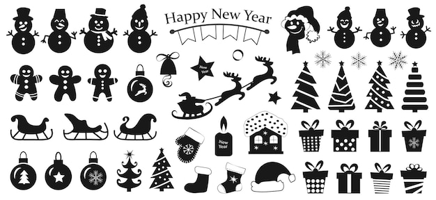 Christmas Vector Icon Set Vector illustration