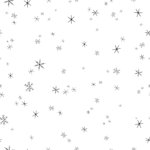 Christmas vector seamless pattern Snowflakes background New Year colorful texture