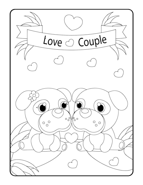 Christmas winter coloring, Valentines Day Coloring Pages for Kids. Love coloring page, coloring book