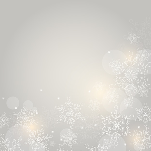 Christmas   with snowflakes . illustration.