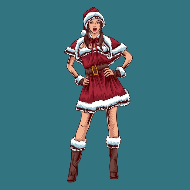 Christmas Woman character