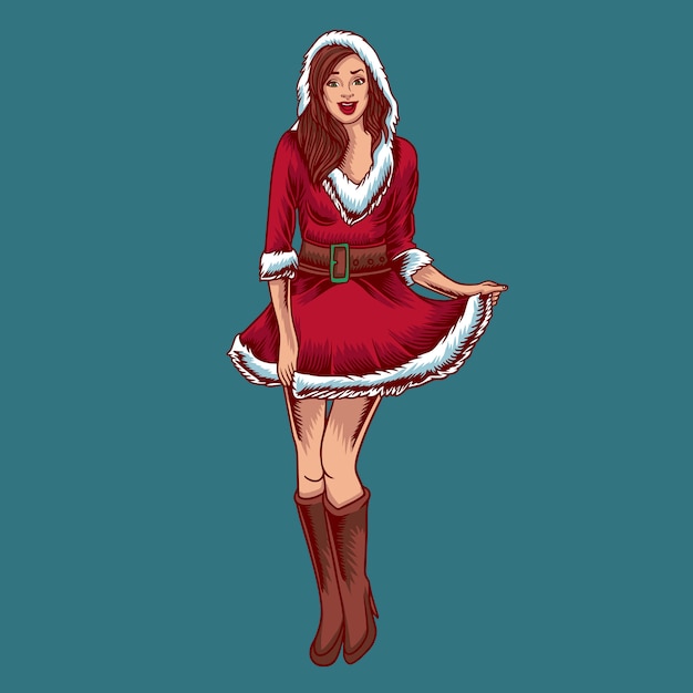 Christmas Woman character