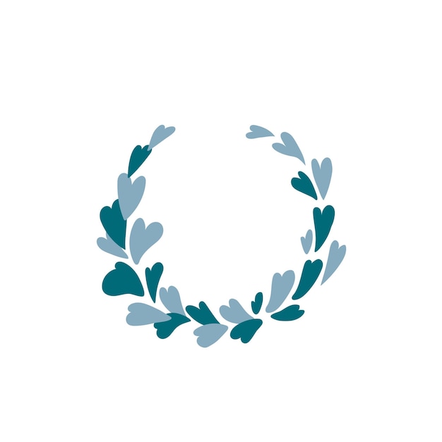 Christmas wreath vector illustration