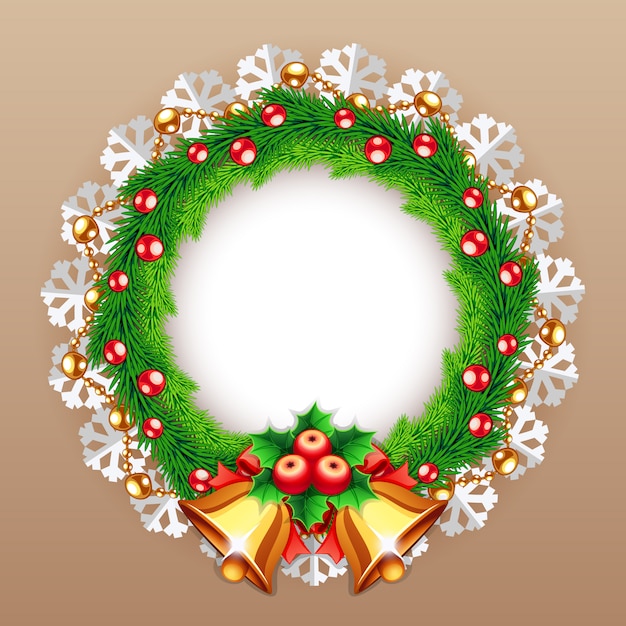 Christmas Wreath with Bells