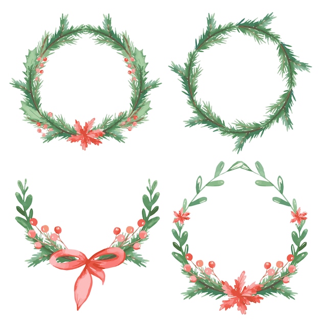 Vector christmas wreaths