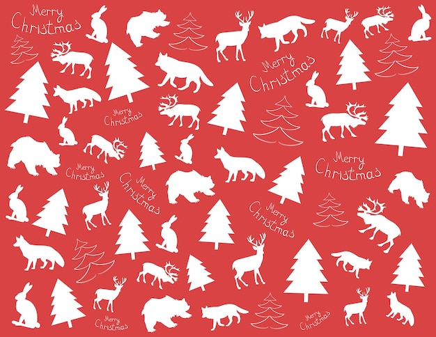 ChristmasChristmas background with deers