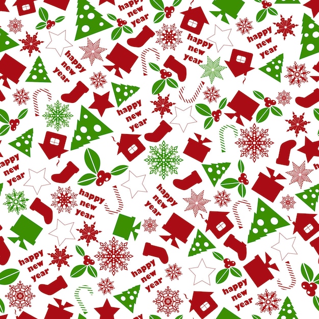 Christnas seamless pattern background