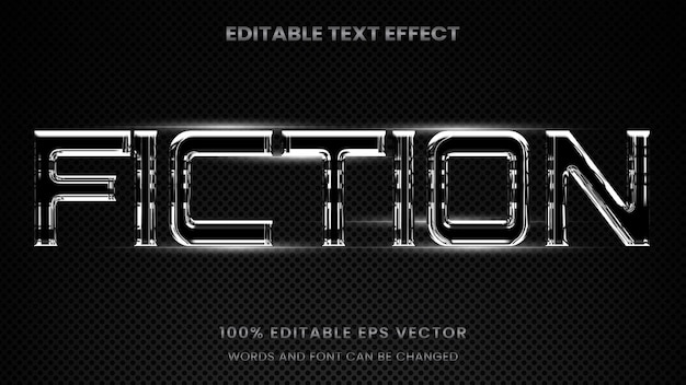 Chrome modern luxury silver metallic 3D Editable text Effect Style