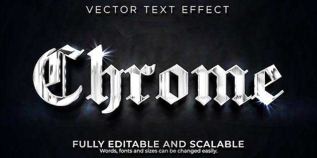 Chrome text effect