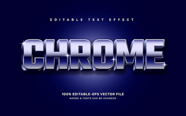 Chrome text effect